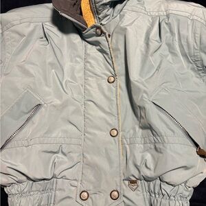 Obermeyer Light Blue Quilted Jacket Vintage